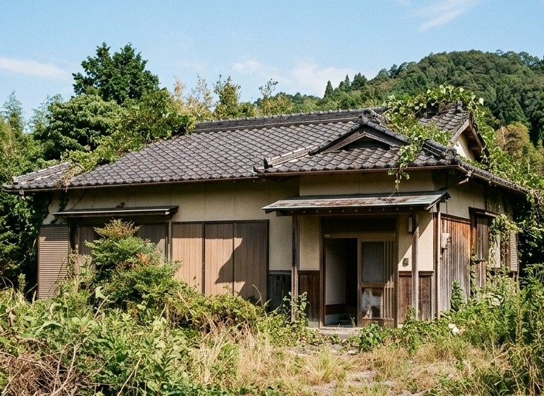 放置された空き家の様子